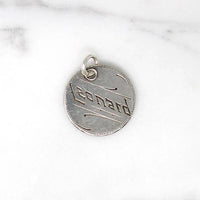 Individual Engraved Victorian Silver Coin Charms