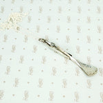 hammered silver mod mod moveable studio hand made necklace