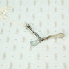 hammered silver mod mod moveable studio hand made necklace