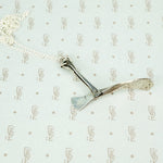 hammered silver mod mod moveable studio hand made necklace