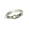 Buckle Bangle Silver and Rose Gold