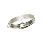 Buckle Bangle Silver and Rose Gold