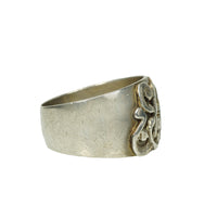 Mysterious Antique Wide Silver Band