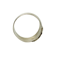 Mysterious Antique Wide Silver Band