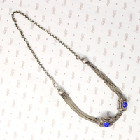Bold Blue Glass Slide Necklace by Ancient Influences