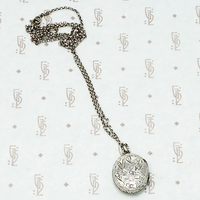 engraved sterling silver locket