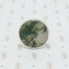 Moss Agate Modernist silver ring