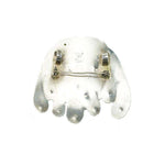 Mid Century Modern Silver Brooch set with Bakelite