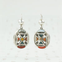 scottish silver pebble earrings