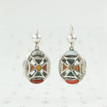 scottish silver pebble earrings