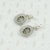scottish silver pebble earrings