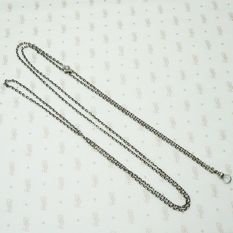 Lovely Sterling Silver 19th Century Slide Chain