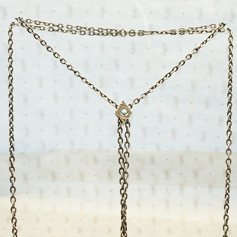 Lovely Sterling Silver 19th Century Slide Chain