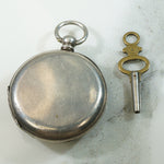 Fine Silver Half Hunter Key Wind Watch