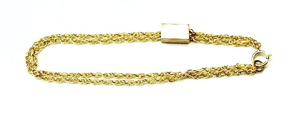 Gold filled gem set Slide Bracelet from The Bits and Pieces Collection