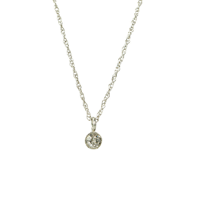 Orbit Bezel Set Diamond Pendant - Gem Set Love