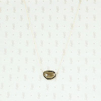 Smoky Quartz in 14k Yellow Gold Necklace by 720