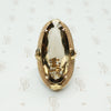 stunning european vintage 14k yellow gold large smokey quartz statement ring