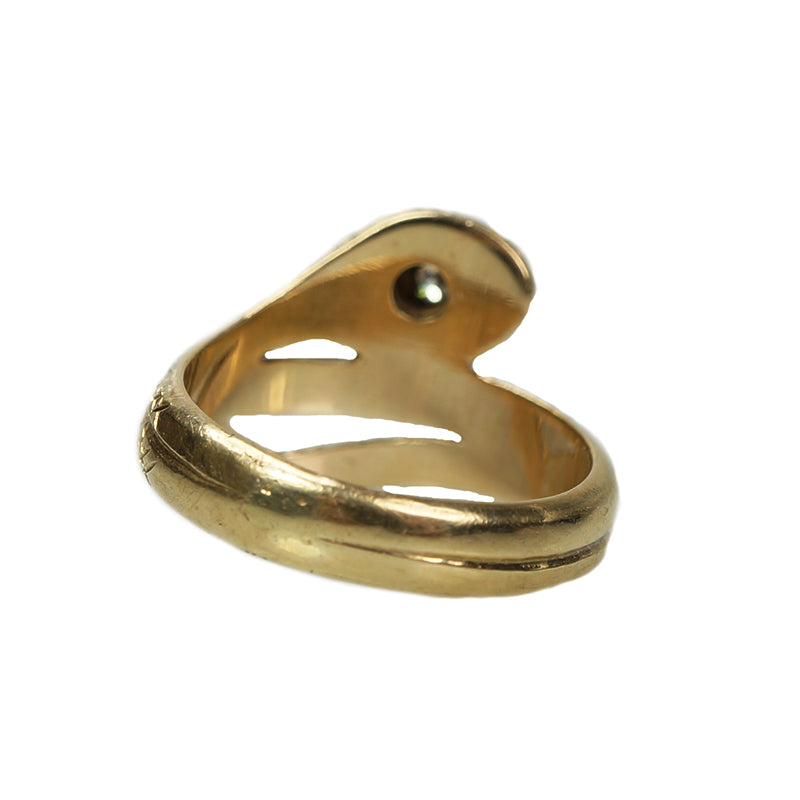 Vintage Rose Gold Snake Ring