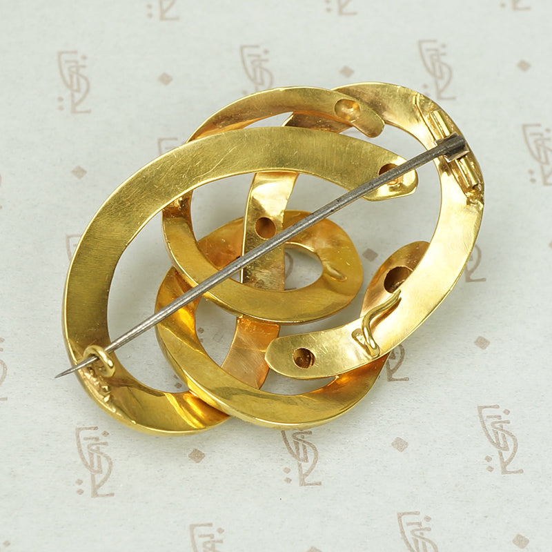 The Ultimate 15k Gold Snake Brooch c1880