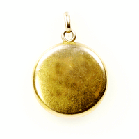 18k Yellow Gold Snake Locket set with a Rose Cut Diamond c1880