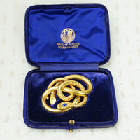 The Ultimate 15k Gold Snake Brooch c1880