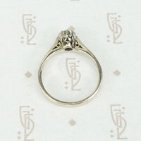 Midcentury Sparkling Diamond Solitaire Ring
