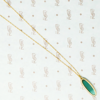 vintage turquoise in recycled gold pendant
