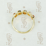 Spessartine Five Stone Band in 18k Recycled Gold by GSL
