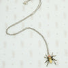 Sterling and Opal Spider Pendant