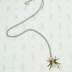 Sterling and Opal Spider Pendant