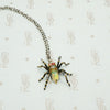 Sterling and Opal Spider Pendant