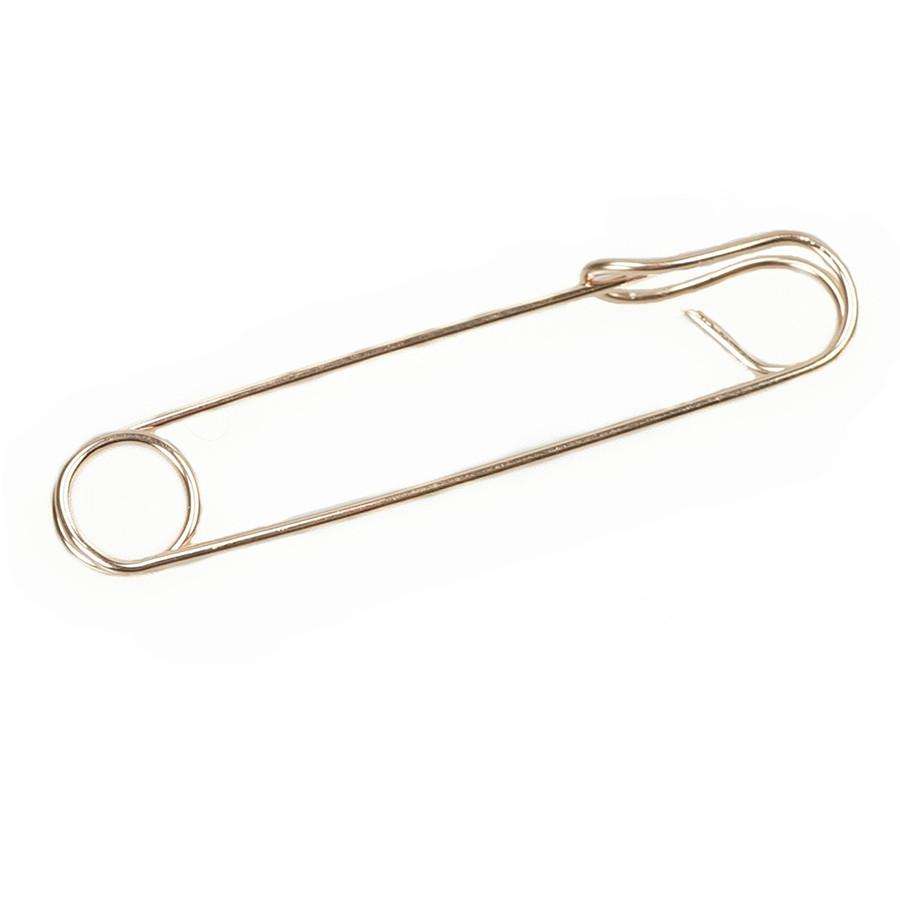 Hand Wrought 14k Rose Gold Safety Pin by 720