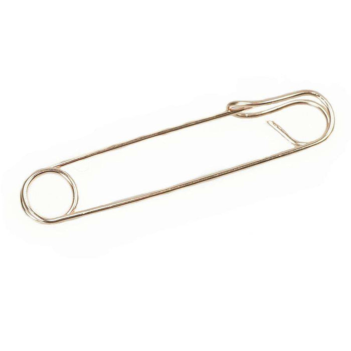 Hand Wrought 14k Rose Gold Safety Pin by 720