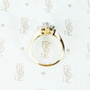 Two Tone Vintage Marquise Shaped Diamond Ring