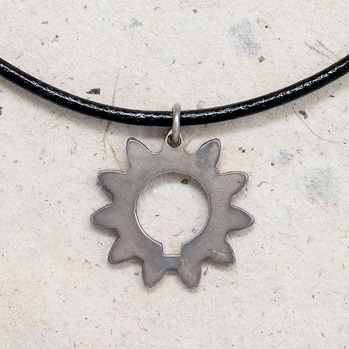 Sterling Silver "Gear" Pendant from Spragwerks