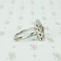 Fab Square Art Deco OEC Diamond Ring
