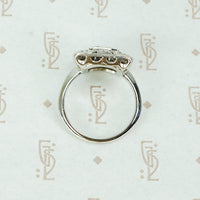Fab Square Art Deco OEC Diamond Ring