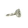 Edwardian Platinum Rose and Mine Cut Diamond Ring - Gem Set Love