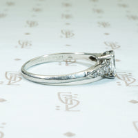Shimmering Square Cut Beauty Diamond Engagement Ring