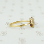 vintage diamond square ring