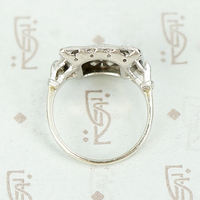 Gorgeous Art Deco Diamond Square Ring