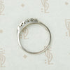 Deco Platinum and Diamond Step Band
