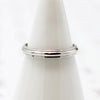 Modern Recycled White Gold Wedding Band 