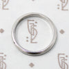 Modern Recycled White Gold Wedding Band 