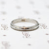 Modern Recycled White Gold Wedding Band 