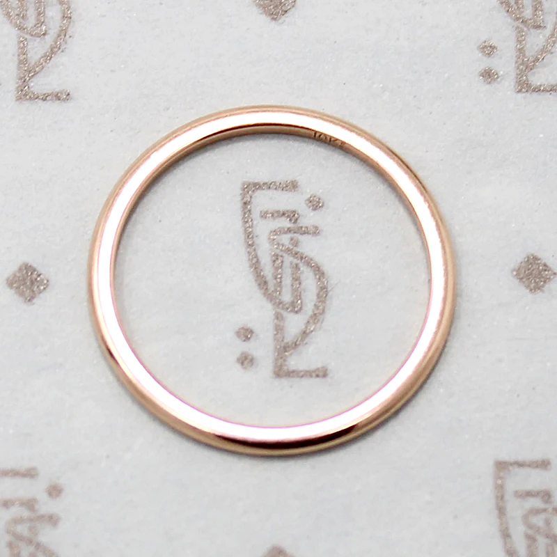 1mm Band in 10k Rose Gold
