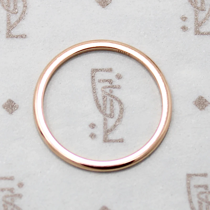 1mm Band in 10k Rose Gold
