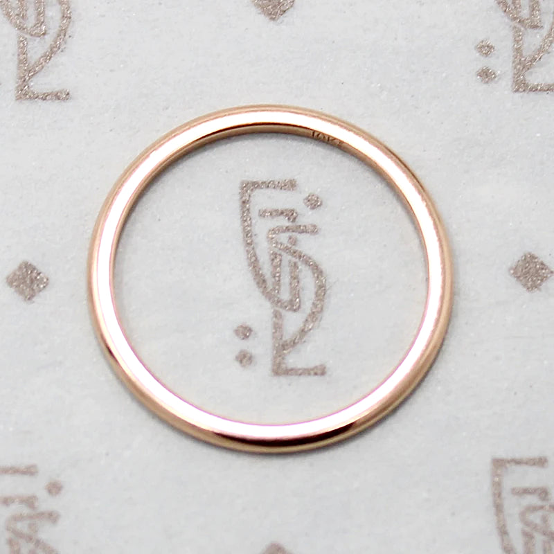 1mm Band in 10k Rose Gold