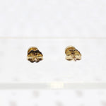 Elegantly Industrial Screw Head Studs in Recycled Gold